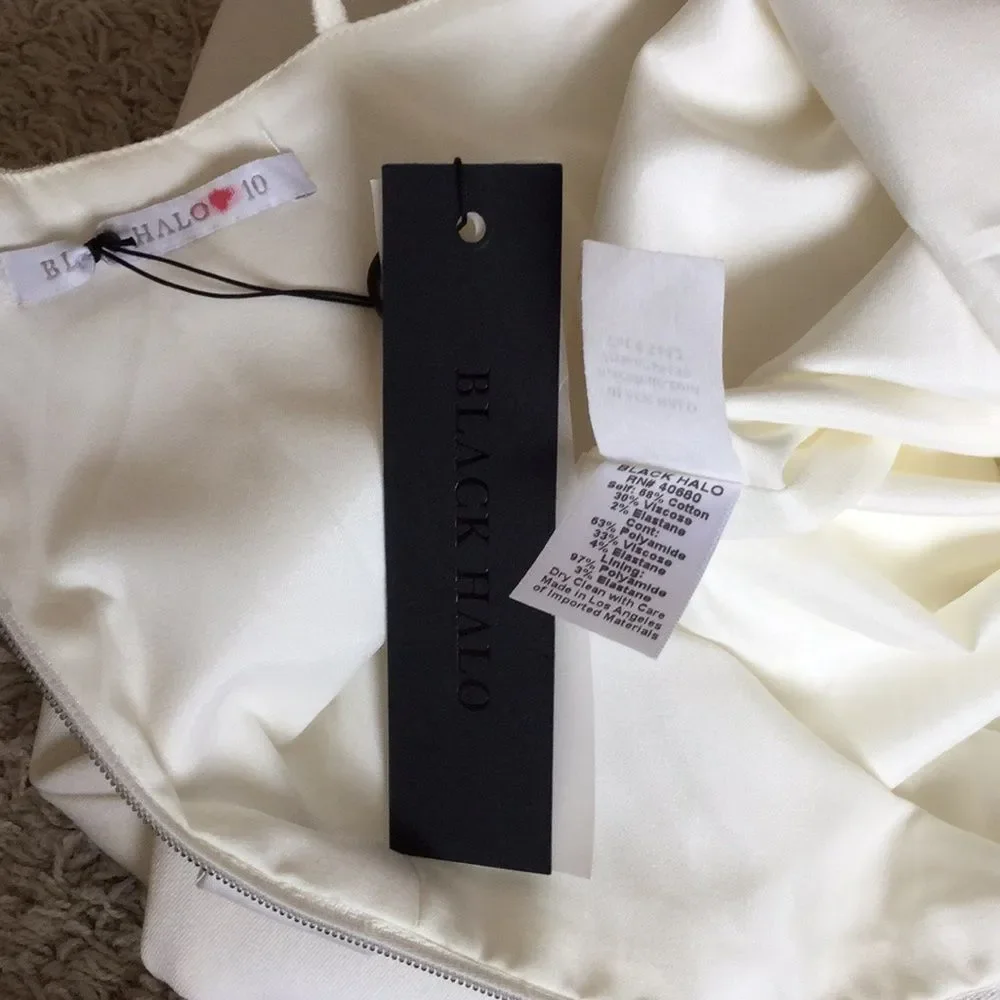 Black Halo Aubrey Embroidered Sheath Dress - Picture 7 of 7